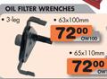 Oil Filter Wrenches 3-Leg-63x100mm