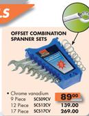 Offset Combination Spanner Sets (SC512CV)-12 Piece 