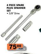 4 Piece Spark Plug Spanner Set-3/8" Drive 