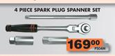 4 Piece Spark Plug Spanner Set