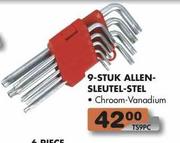 9-Stuk Allen-Sleutel-Stel