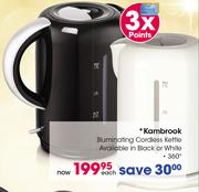Kambrook Illuminating Cordless Kettle-Each