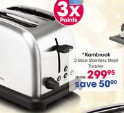 Kambrook 2-Slice Stainless Steel Toaster