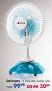 Safeway Mini Desk Fan-15cm
