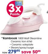 Kambrook 1800W Steamline Ceramic Iron(K1760)