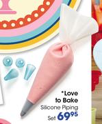 Love To Bake Silicone Piping Set