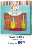 Love To Bake 11 Piece Kids Baking Set