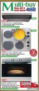 Defy Stainless Steel Cookerhood+Stainless Steel Slimline Hob+600SSE Stainless Steel Counter Oven