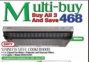 Defy Stainless Steel Cookerhood-600mm 