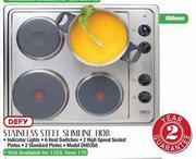 Defy Stainless Steel Slimline Hob-595mm 