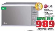 LG Silver Microwave Oven-44ltr