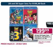2D And 3D Super Sets Each