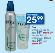 Flex Mousse-150ml Or Hair Spray-250ml Each