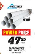 PVC Downpipe Sabs Approved-3mx80mm