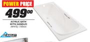 Acyrlic Bath With Handles-1700mm
