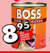 Boss Dog Food Assorted-820g each