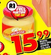 Melrose Cheese Spread Assorted-250g each