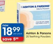 Ashton & Parsons Teething Powders-20's