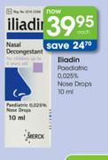 Iliadin Paediatric 0.025% Nose Drops-10ml