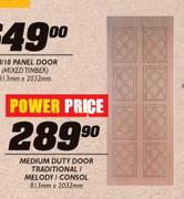 Medium Duty Door Traditional/Melody/Consol-813mm x 2032mm