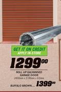 Roll Up Galvanised Garage Door Buffalo Brown