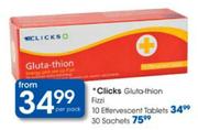 Clicks Gluta-Thion Fizzi Effervescent Tablets-10's
