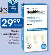 Clicks Healthbasics Calcium Complete Tablets-30's