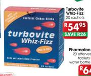 Turbovite Whiz-Fizz Sachets-20's