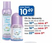 Oh So Heavenly Deodorant-250ml