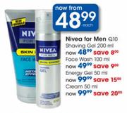 Nivea For Men Q10 Energy Gel-50ml