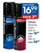 Clicks Shaving Gel-200ml Each