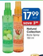 Natural Collection Body Spray-150ml Each