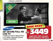 Samsung 32" (81cm) Full HD LCD TV (LA32D550)