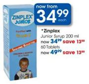 Zinplex Junior Tablets-60's Each 