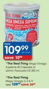 The Real Thing Mega Omega 3, 6 & 9