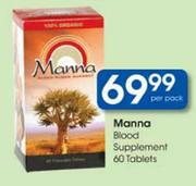 Manna Blood Supplement Tablets-60's