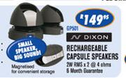 Dixon Rechargeable Capsule Speakers GP501