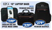 15" Laptop Bags Premium Backpack
