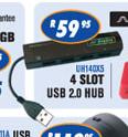Dixon 4 Slot USB 2.0 Hub