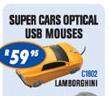 Super Cars Optical USB Mouses C1802
