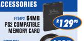 64MB PS2 Compatible Memory Card