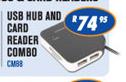 Dixon USB Hub And Card Reader Combo