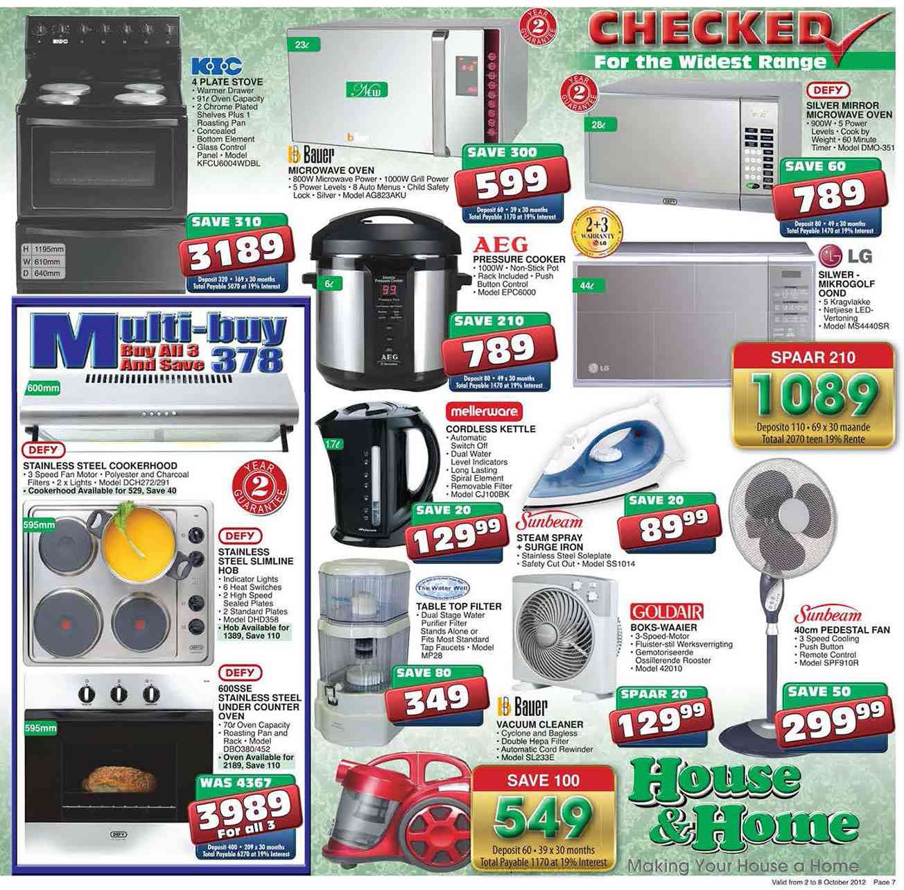 Special Defy Silver Mirror Microwave Oven28 Ltr (DMO351) — www.guzzle.co.za