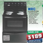 KIC 4 Plate Stove (KFCU6004WDBL)