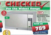Defy Silver Mirror Microwave Oven-28 Ltr (DMO-351)
