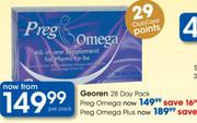 Georen 28 Day Pack Preg Omega-Per pack