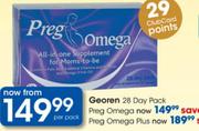 Georen 28 Day Pack Preg Omega Plus-Per pack