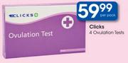 Clicks 4 Ovulation Tests Pack