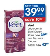 Veet Underarm & Bikini Cream - 90ml