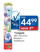 Colgate 360 Deg. Surround Medium Toothbrush - Each